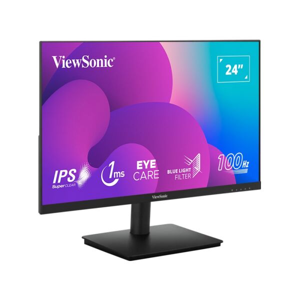 VIEWSONIC 23.8'' VA240-H FULLHD 1MS 100HZ IPS HDMI VGA SUPERCLEAR 3 KENAR ÇERÇEVESİZ MONITOR