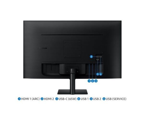 SAMSUNG M7 LS32DM702UUXUF 32'' 4Ms 60Hz 4K UHD HDR10 SMART SİYAH MONİTÖR
