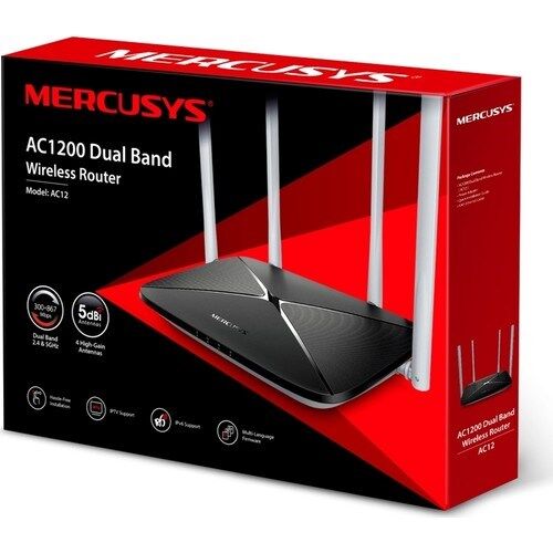 TP-LINK MERCUSYS AC12 4 PORT 1200 MBPS ROUTER
