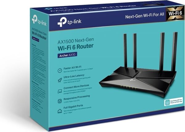TP-Link Archer AX10 AX 1500 Mbps Wi-Fi 6 Router