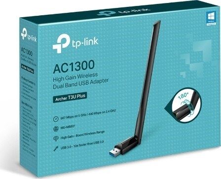 TP-Link Archer T3U Plus AC 1300 Mbps High Gain Wireless Dual Band USB Adapter