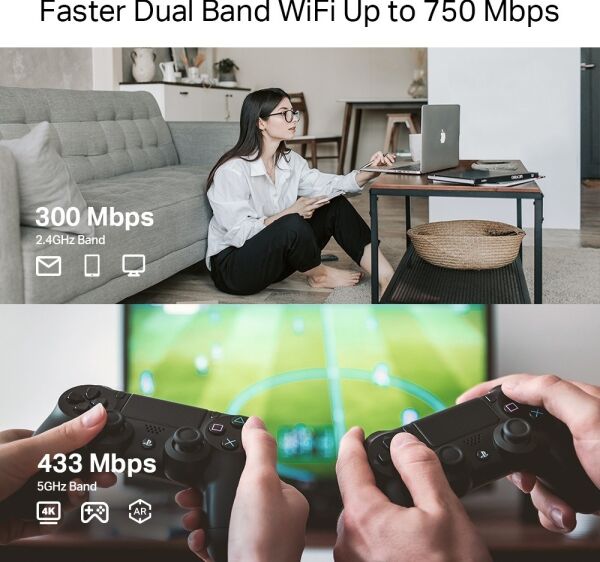 TP-Link RE215 AC750 Mesh Wi-Fi Menzil Genişletici