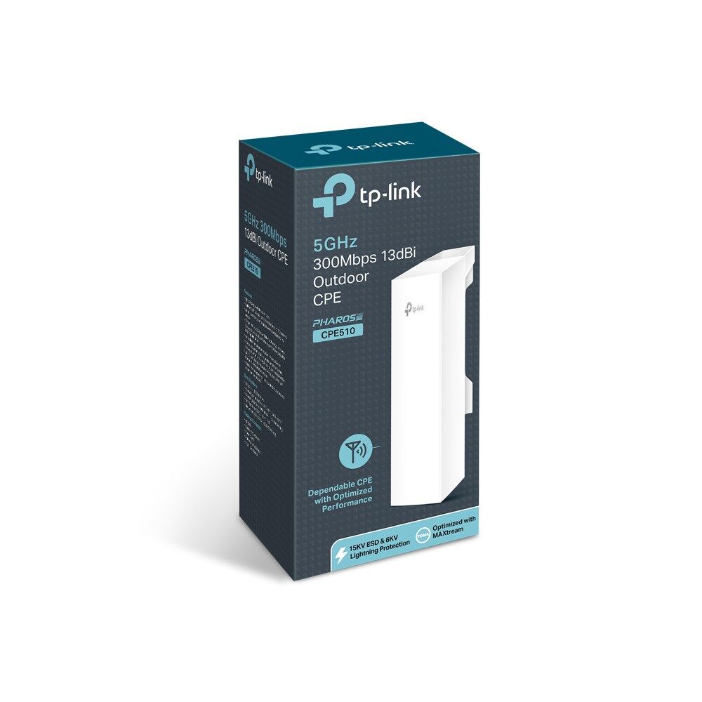TP-Link CPE510, 5GHz 300Mbps 13dBi Anten 15Km Menzil Dış Mekan Access Point