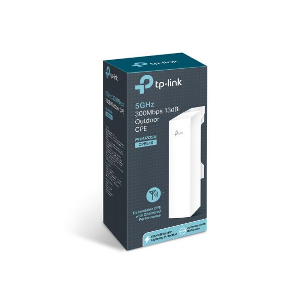 TP-Link CPE510, 5GHz 300Mbps 13dBi Anten 15Km Menzil Dış Mekan Access Point