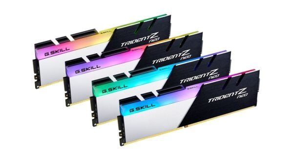 GSKILL Trident Z Neo RGB 128 GB (4X32) DDR4-3600Mhz CL18  F4-3600C18Q-128GTZN (AMD Ryzen Serisi) Dual Kit Ram