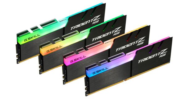 GSKILL Trident Z RGB 128GB (4X32) DDR4 4000Mhz CL18 1.4v F4-4000C18Q-128GTZR Quad Kit Ram