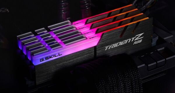 GSKILL Trident Z RGB 128GB (4X32) DDR4 4000Mhz CL18 1.4v F4-4000C18Q-128GTZR Quad Kit Ram