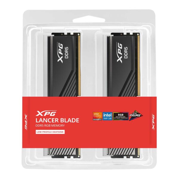 XPG Lancer Blade RGB 32GB (2x16) DDR5 6000Mhz CL48 AX5U6000C4816G-DTLABRBK Dual Kit Ram