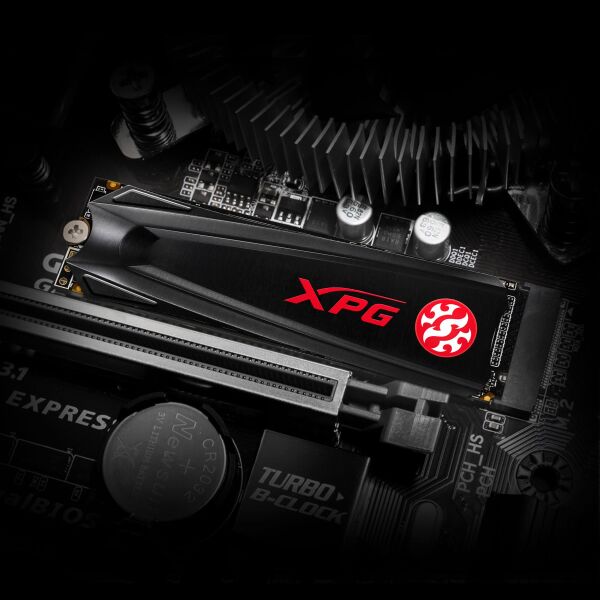 XPG 1TB GAMMIX S5 2100MB\s-1500MB\s Soğutuculu PCI-E Gen3x4 M.2 NVMe 1.3 AGAMMIXS5-1TT-C