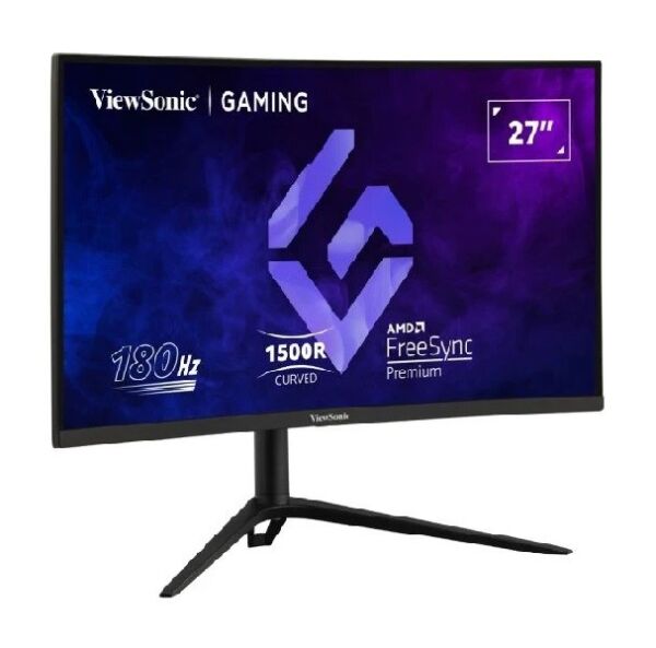 VIEWSONIC 27'' VX2718-2KPC-MHDJ 2K QHD 1MS 180HZ 2XHDMI DP HDR10 FREESYNC PREMIUM CURVE GAMING MONITOR