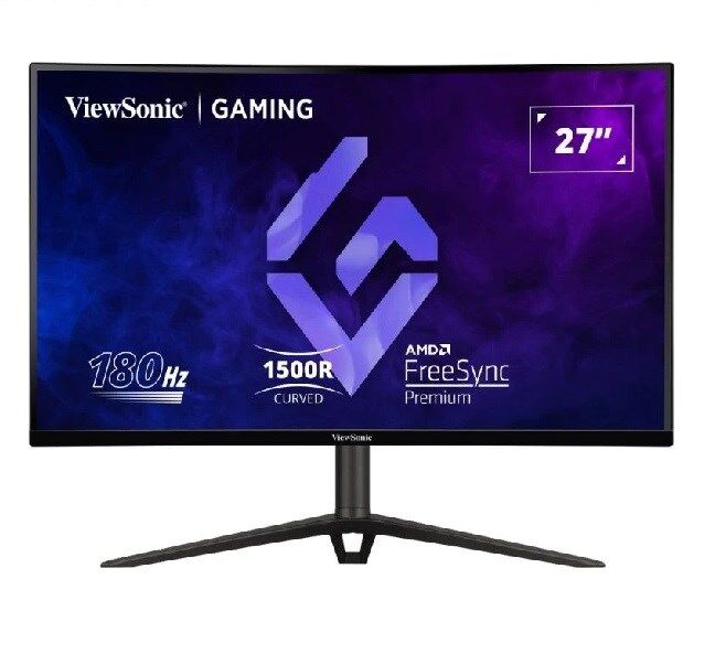 VIEWSONIC 27'' VX2718-2KPC-MHDJ 2K QHD 1MS 180HZ 2XHDMI DP HDR10 FREESYNC PREMIUM CURVE GAMING MONITOR