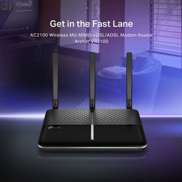 Tp-Link Archer VR2100 AC2100 Wireless MU-MIMO VDSL/ADSL Modem Router