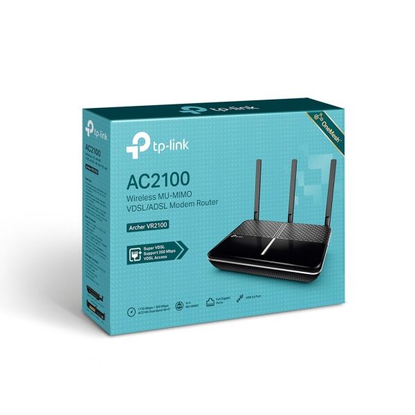Tp-Link Archer VR2100 AC2100 Wireless MU-MIMO VDSL/ADSL Modem Router
