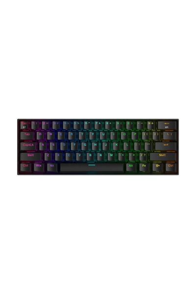 REDRAGON K530-RGB-PRO RGB BROWN SWITCH KABLOSUZ MEKANİK Q GAMİNG KLAVYE SİYAH