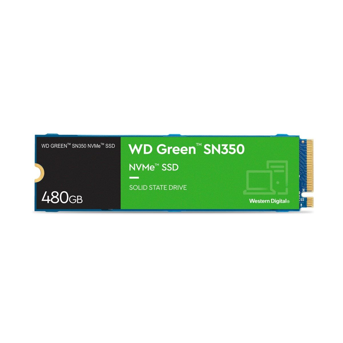WD 480 GB Green SN350 WDS480G2G0C M.2Nvme SSD 2400/1650Mb/s PCI-Exp. 3.0