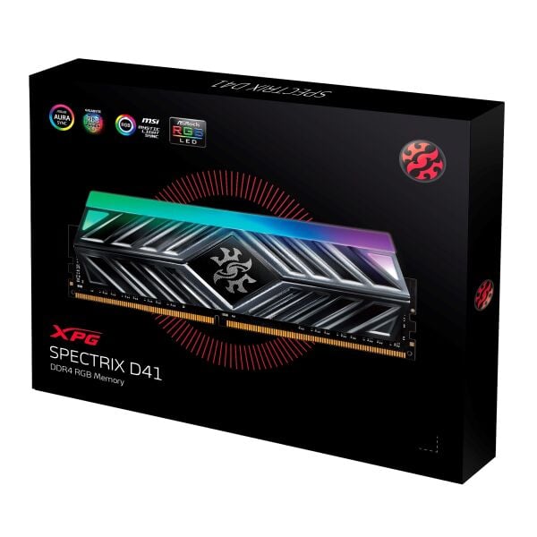 XPG Spectrix D41 TUF 8GB RGB DDR4 3200Mhz CL16 1.35V AX4U32008G16A-SB41 Tek Modül Ram