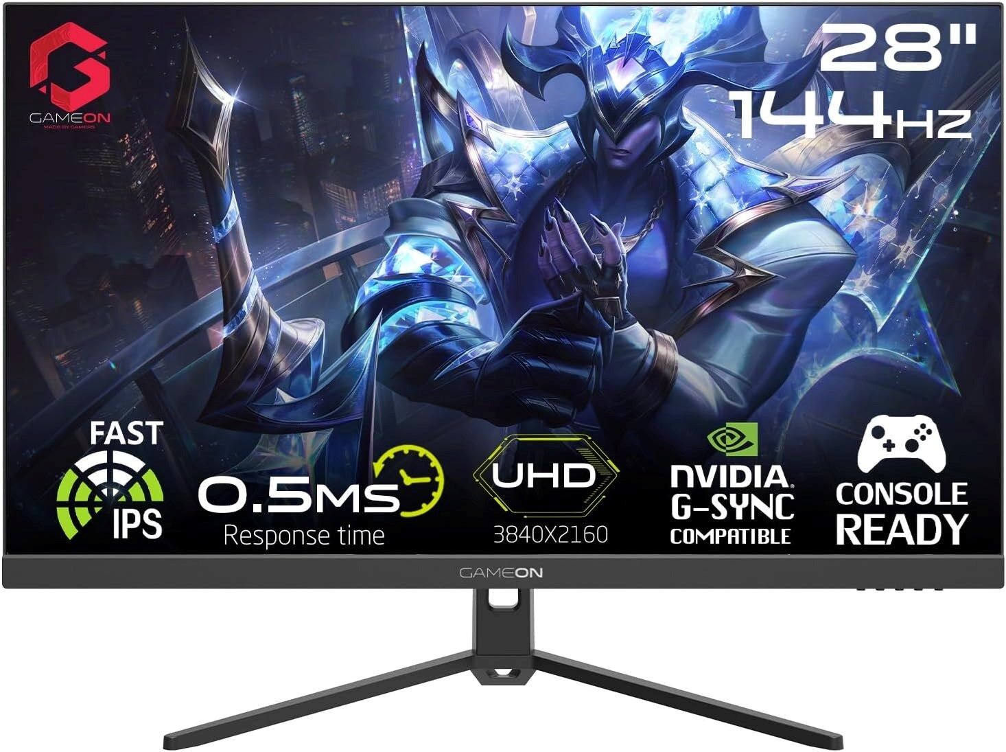 GAMEON 28'' GOP28UHD144IPS UHD 0,5MS 144HZ HDMI DP HDR ADAPTIVE-SYNC 3 KENAR ÇERÇEVESİZ GAMING MONITOR