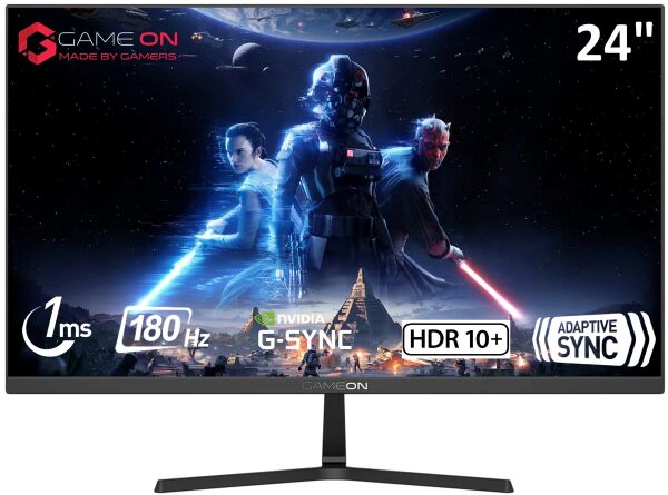 GAMEON 24'' GOPS24180VA FULLHD 1MS 180HZ HDMI DP ADAPTIVE-SYNC 3 KENAR ÇERÇEVESİZ GAMING MONITOR