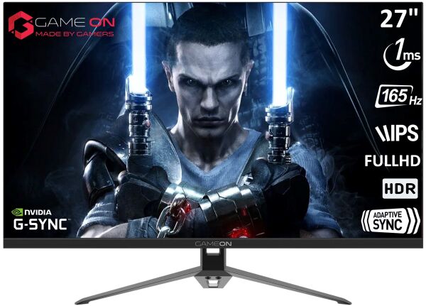GAMEON 27'' GOVE127FHD165IPS FULLHD 1MS 165HZ HDMI DP HDR ADAPTIVE-SYNC 3 KENAR ÇERÇEVESİZ GAMING MONITOR