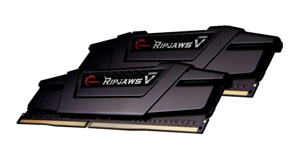GSKILL RipjawsV Siyah DDR4-4000Mhz CL18 32GB (2X16GB) DUAL (18-22-22-42) 1.40V (F4-4000C18D-32GVK)