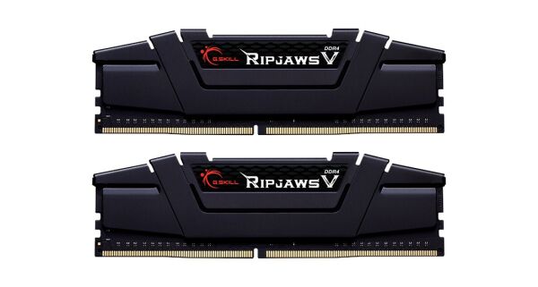 GSKILL RipjawsV Siyah DDR4-4000Mhz CL18 32GB (2X16GB) DUAL (18-22-22-42) 1.40V (F4-4000C18D-32GVK)