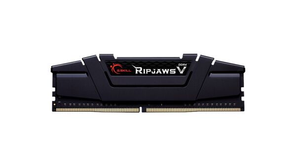 GSKILL RipjawsV Siyah DDR4-4000Mhz CL18 32GB (2X16GB) DUAL (18-22-22-42) 1.40V (F4-4000C18D-32GVK)