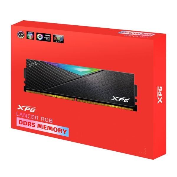 XPG Lancer RGB 32GB (2X16) DDR5 6400Mhz CL32 AX5U6400C3216G-DCLARBK Dual Kit Ram