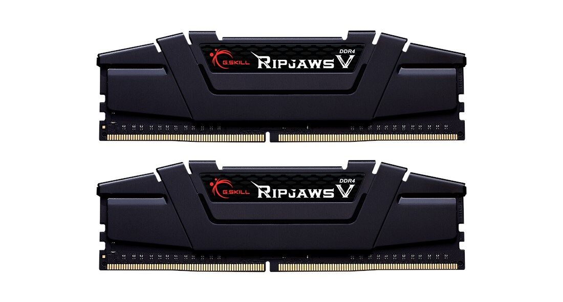 GSKILL RipjawsV 64GB (2X32) DDR4-4000Mhz CL18 Siyah 1.35V(F4-4000C18D-64GVK) Dual Kit Ram