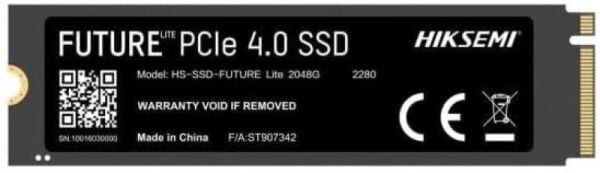 Hiksemi Future 2TB NVMe 6750MB/s 7450MB/s HS-SSD-FUTURE 2048G PCI-Express 4.0 M.2 SSD Disk