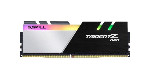 GSKILL Trident Z Neo RGB 64GB (2x32) DDR4 3600Mhz CL18 AMD Ryzen Uyumlu (F4-3600C18D-64GTZN)