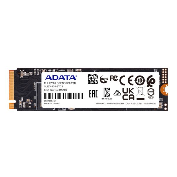 A-Data LEGEND 900 2TB NVMe PCIe Gen4x4 5400MB\s 7000MB\s SLEG-900-2TCS  M.2 2280 SSD Disk