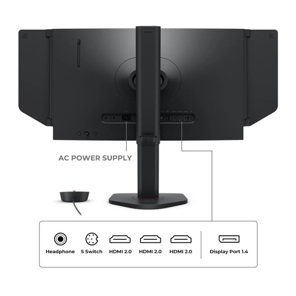 BENQ ZOWIE 24.1'' XL2566XPlus 0,5MS 400Hz (3xHDMI+1xDP) FREESYNC DYAC FAST TN PİVOT + ESPOR OYUNCU MONİTÖR