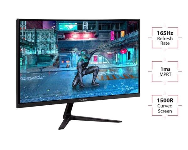 ViewSonic 23.8'' VX2418-P-MHD FULLHD 1MS 165Hz 2xHDMI DP FreeSync/GSync GAMING MONITOR