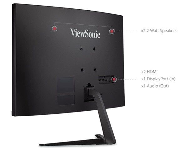 ViewSonic 23.8'' VX2418-P-MHD FULLHD 1MS 165Hz 2xHDMI DP FreeSync/GSync GAMING MONITOR