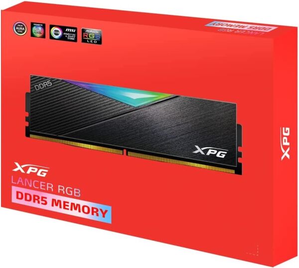 XPG Lancer 32GB RGB (2X16) DDR5 5200Mhz CL38 AX5U5200C3816G-DCLARBK Dual Kit Ram