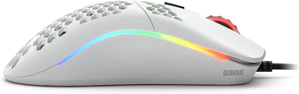 Glorious Model O- Kablolu Parlak Beyaz Orta/Küçük El RGB Oyuncu Mouse GOM-GWHITE