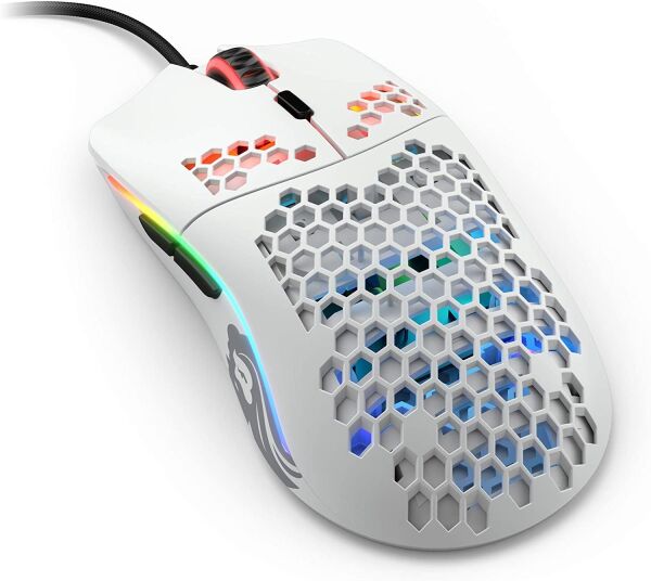 Glorious Model O- Kablolu Parlak Beyaz Orta/Küçük El RGB Oyuncu Mouse GOM-GWHITE