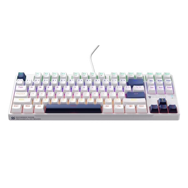 Machenike K500B-B87 Kablolu Red Switch RGB Beyaz İngilizce Gaming Klavye