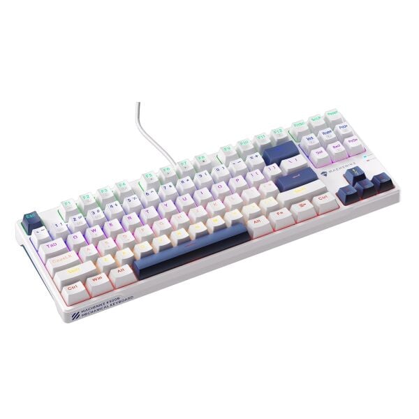 Machenike K500B-B87 Kablolu Red Switch RGB Beyaz İngilizce Gaming Klavye