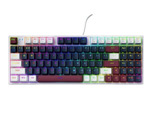 Machenike K500 Pro-B94 Kablolu Silver Switch RGB Mavi İngilizce Gaming Klavye