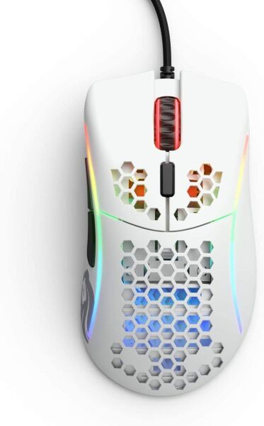 Glorious Model D Kablolu Mat Beyaz Orta/Küçük El RGB Oyuncu Mouse GLO-MS-DM-MW