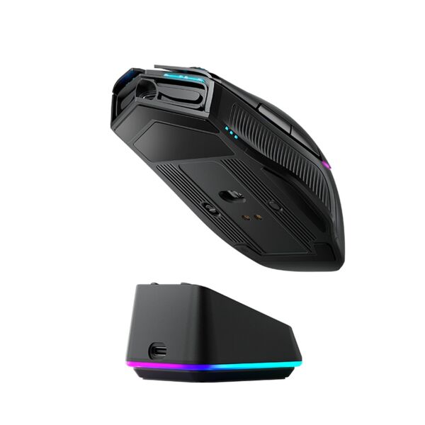 Machenike L8 Pro Tri-Mode 2K Siyah 26000DPI Ultralight 58Gr RGB Charging Dock Gaming Mouse