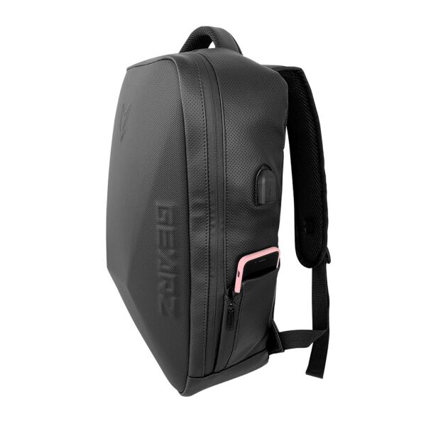 GEARZ GZ-117 Solo 17,3'' Laptop Sırt Çantası Suni Deri Waterproof (Usb+Şifreli Kilit)