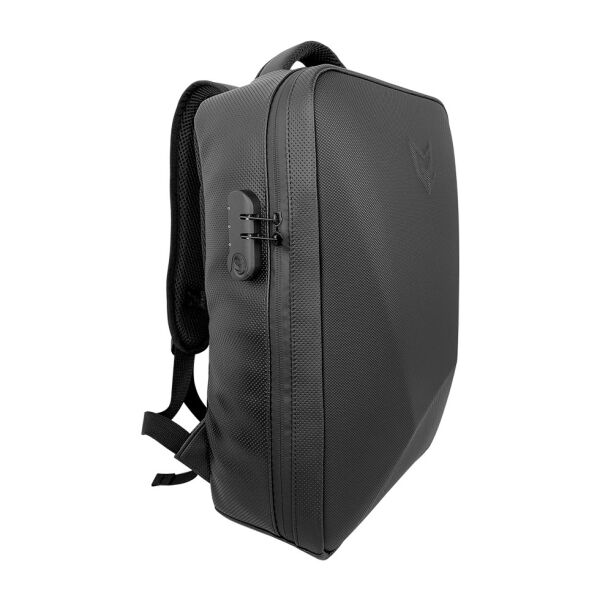 GEARZ GZ-117 Solo 17,3'' Laptop Sırt Çantası Suni Deri Waterproof (Usb+Şifreli Kilit)
