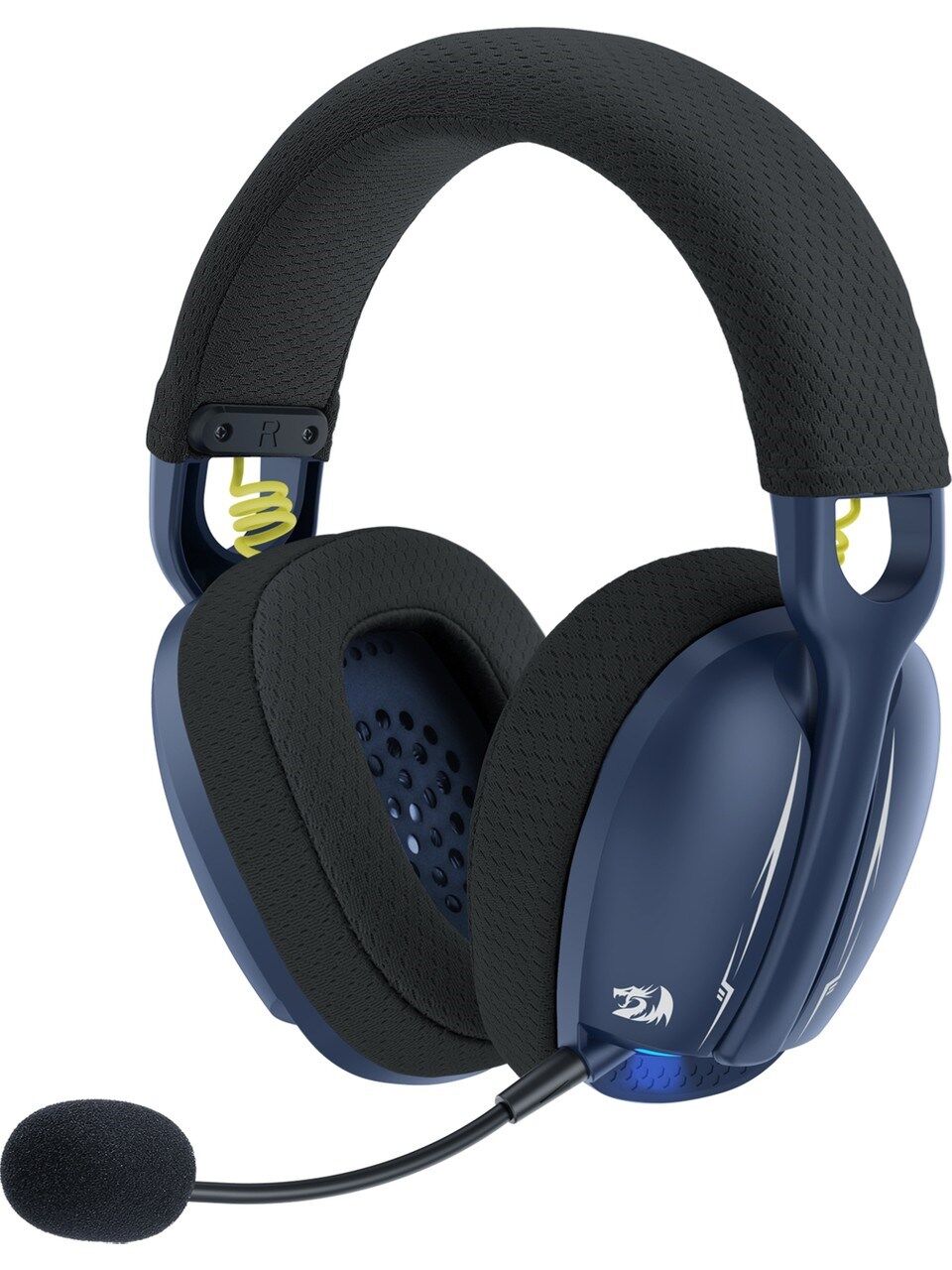 REDRAGON H878 SKULD PRO TRI-MODE KABLOSUZ 7.1 SURROUND AYDINLATMALI GAMING KULAKLIK MAVI-SIYAH