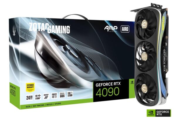 ZOTAC GeForce RTX4090 AMP EXTREME AIRO 24GB GDDR6X 384Bit NVIDIA Ekran Kartı