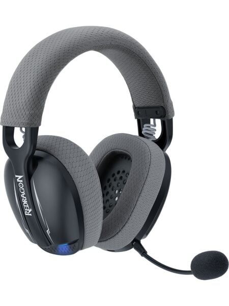 REDRAGON H878 SKULD PRO TRI-MODE KABLOSUZ 7.1 SURROUND AYDINLATMALI GAMING KULAKLIK SIYAH-GRI