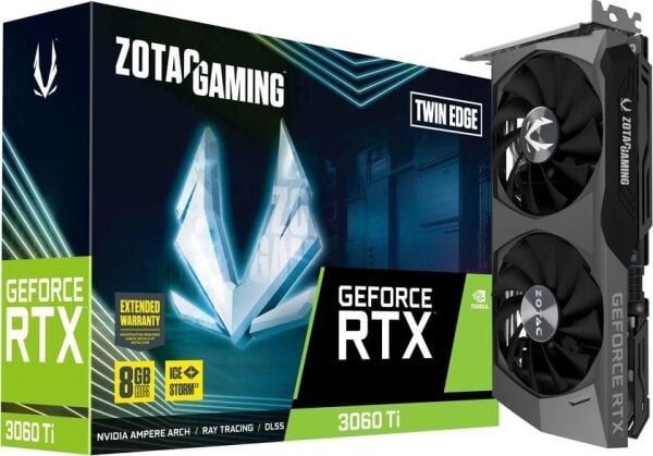 ZOTAC GAMING GEFORCE RTX3060TI TWIN EDGE 8GB GDDR6 256Bit DP/HDMI Pci-E 4.0 LHR Ekran Kartı ZT-A