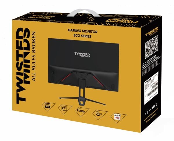 TWISTED MINDS 27'' TM27FHD120IPS FHD 120HZ 1MS HDMI DP VRR IPS ÇERÇEVESİZ GAMING MONİTÖR