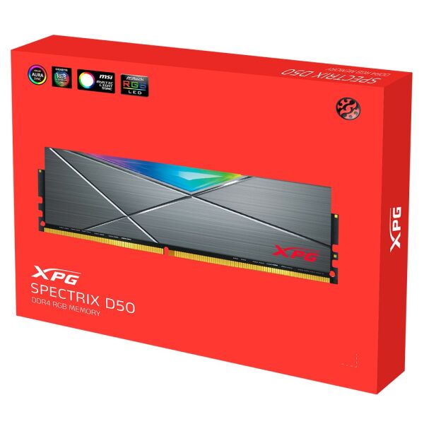 XPG Spectrix D50 32GB (16X2) RGB DDR4 4133Mhz CL19 1.4V AX4U413316G19J-DT50 Dual Kit Ram